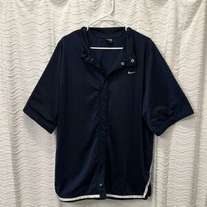 Y2K Nike Navy Blue Button-Up Jacket